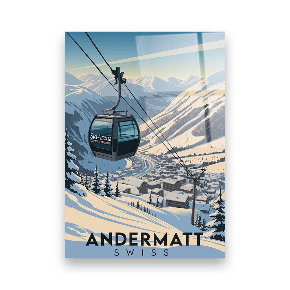 Andermatt Schweiz Acryldruck