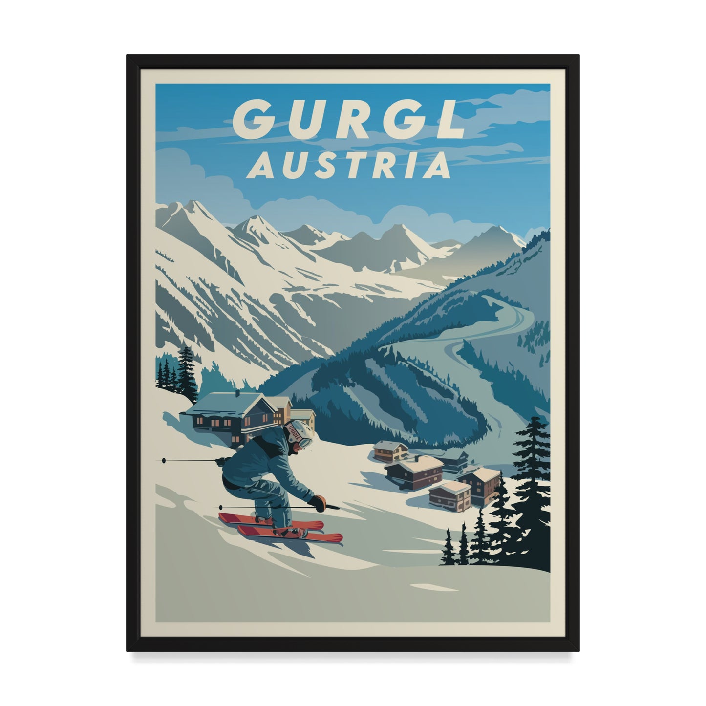 Gurgl Österreich Kunstdruck