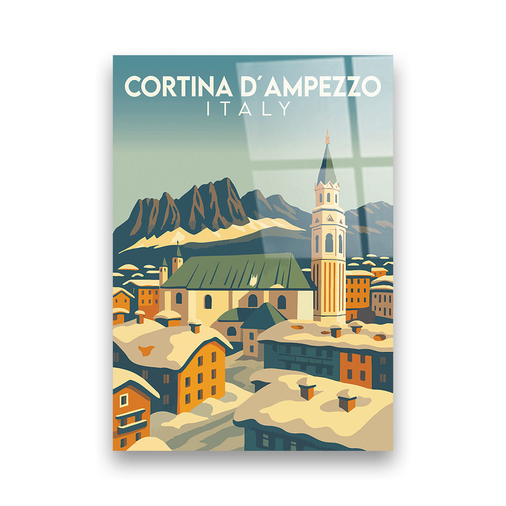 Cortina D'Ampezzo Italien Acryldruck