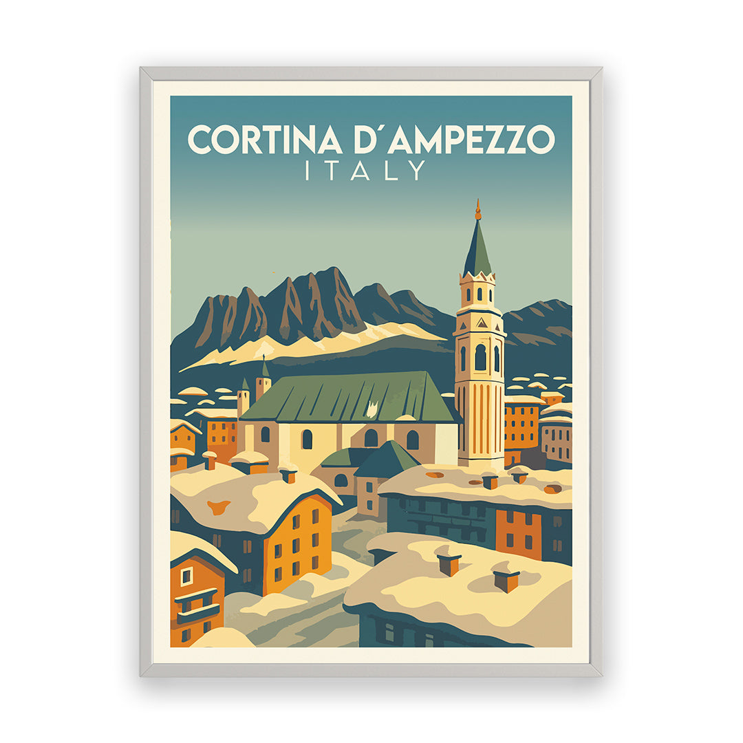 Cortina D'Ampezzo Italien Kunstdruck