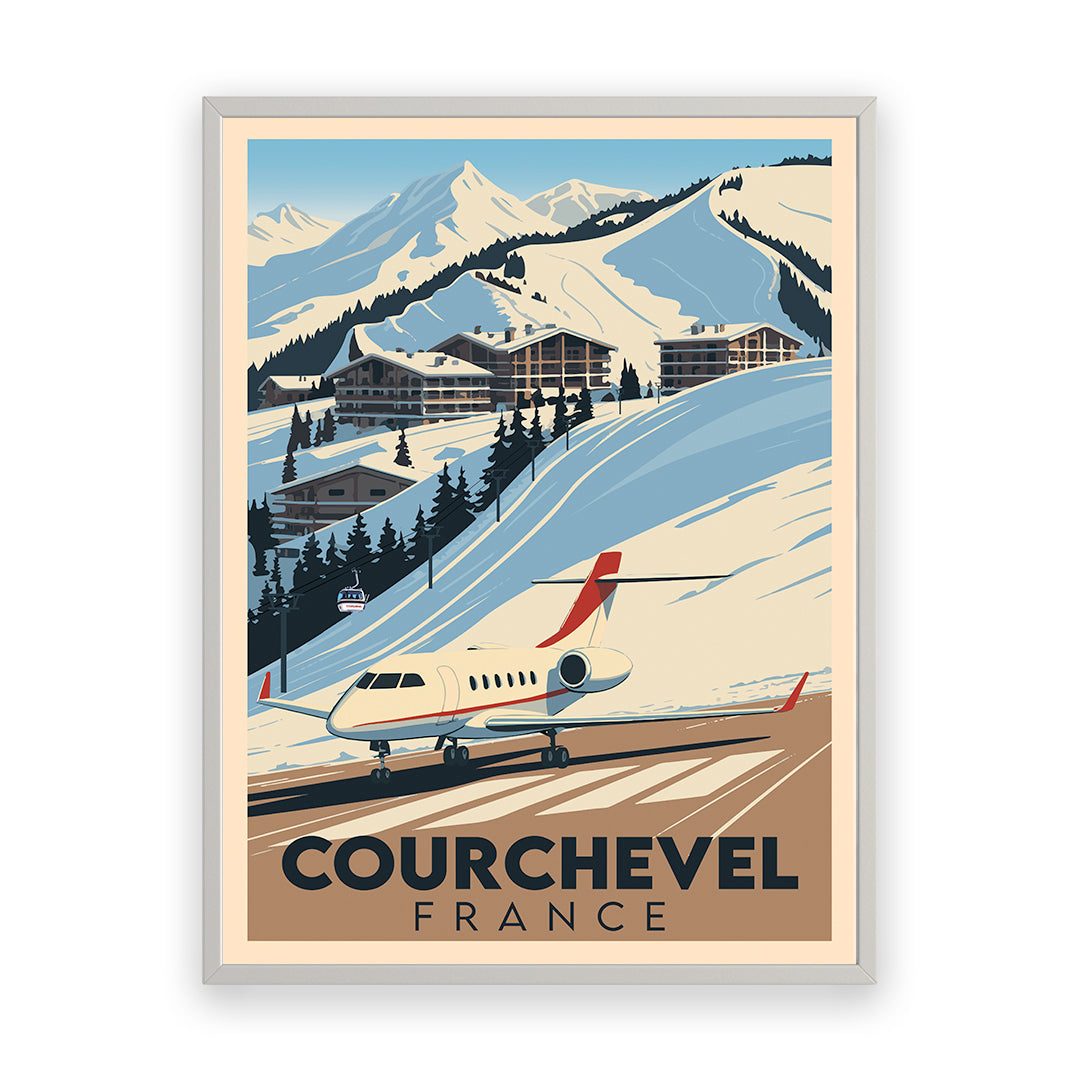 Courchevel Frankreich Kunstdruck
