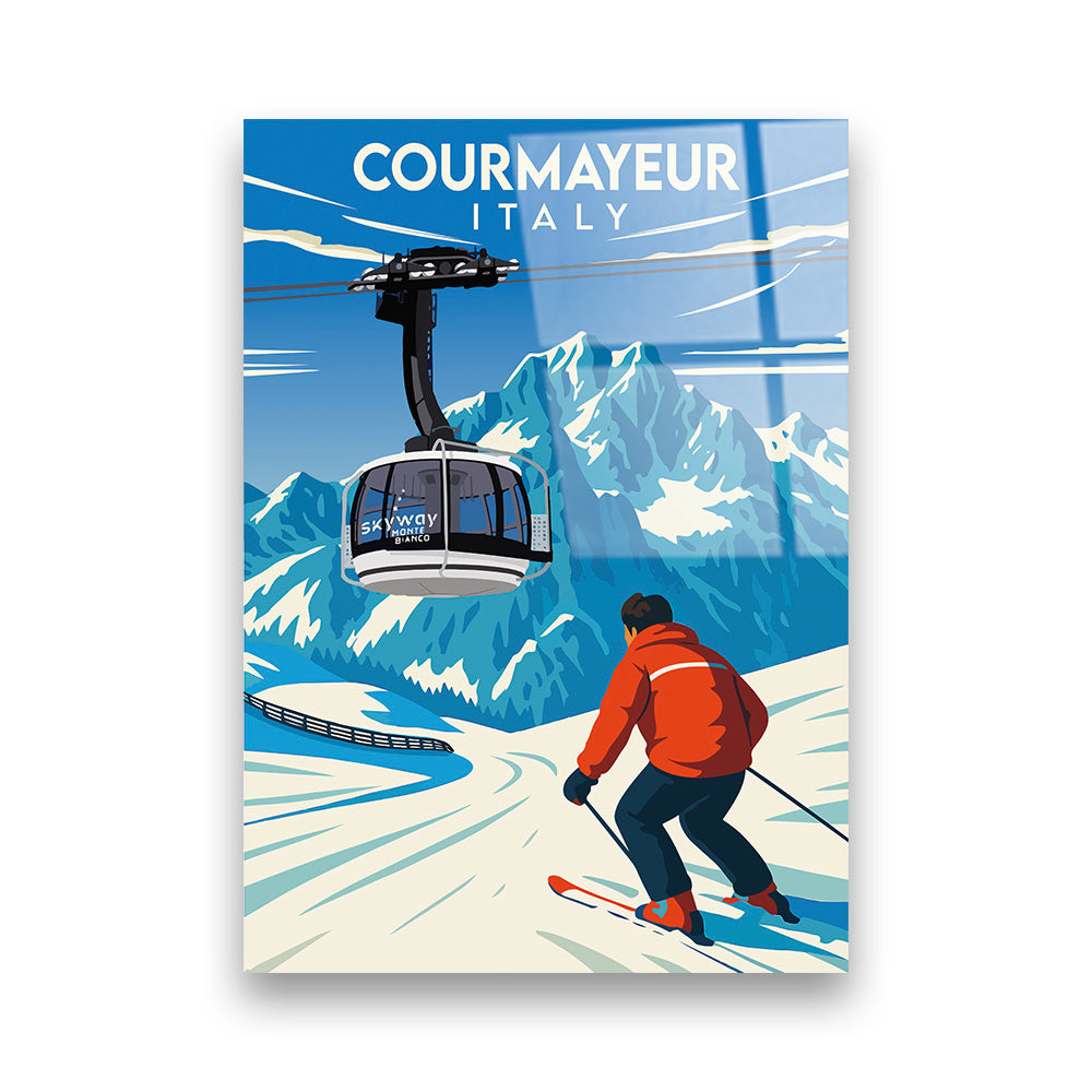 Courmayeur Italien Acryldruck