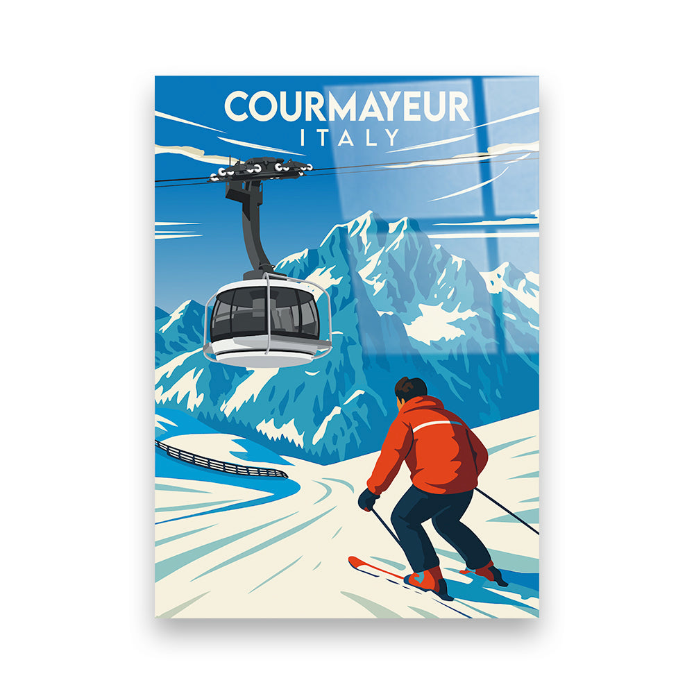 Courmayeur Italien Acryldruck