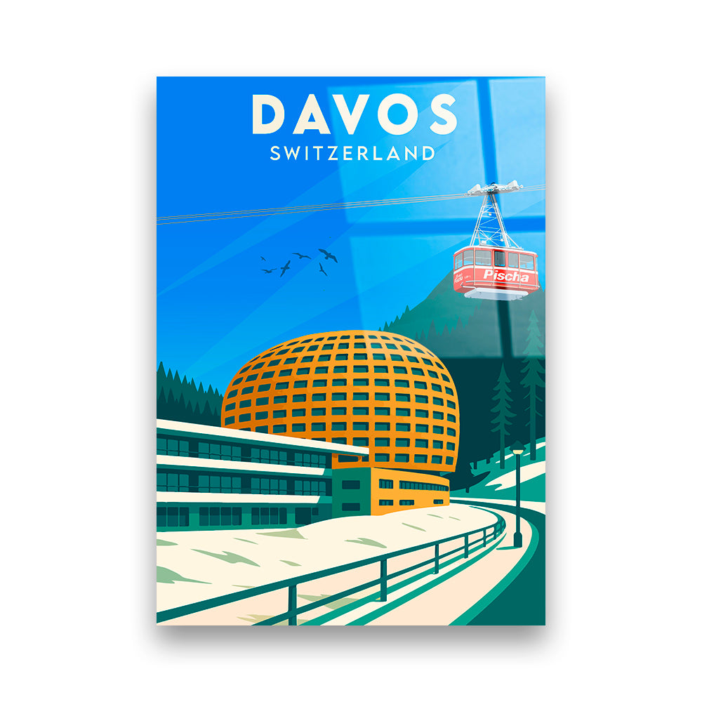 Davos Schweiz Acryldruck