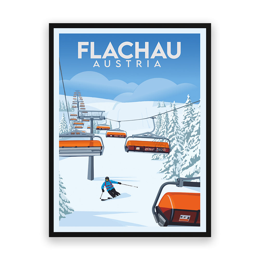 Flachau Österreich Kunstdruck