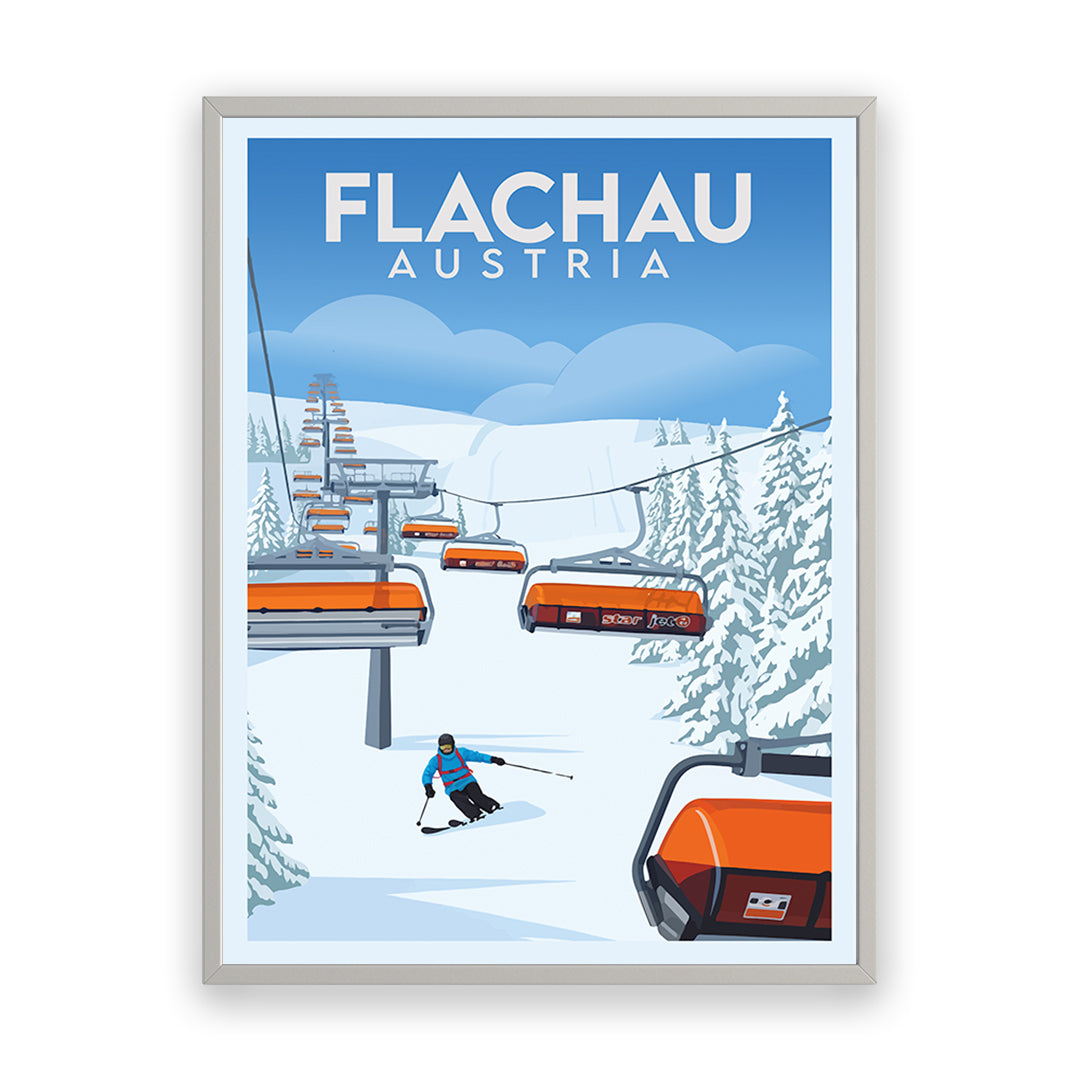 Flachau Österreich Kunstdruck