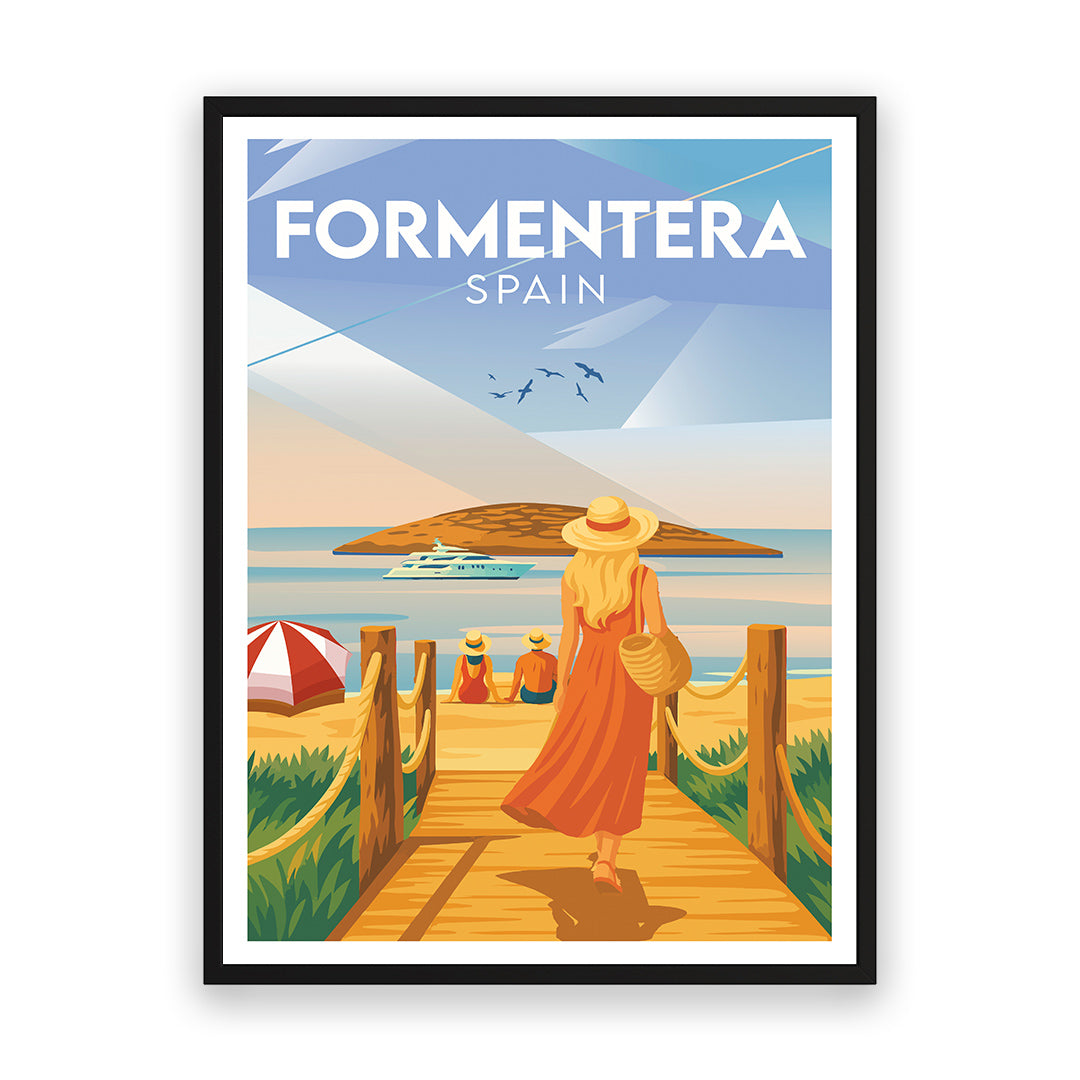 Formentera Spanien Kunstdruck