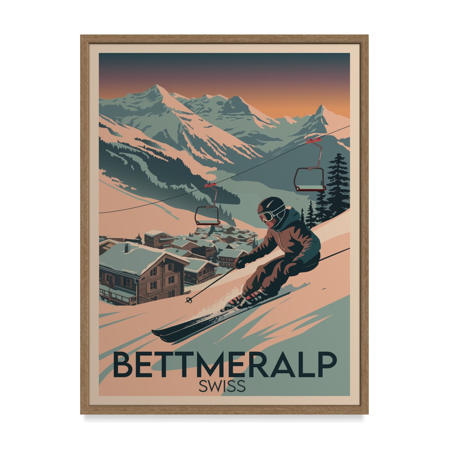 Bettmeralp Schweiz Kunstdruck
