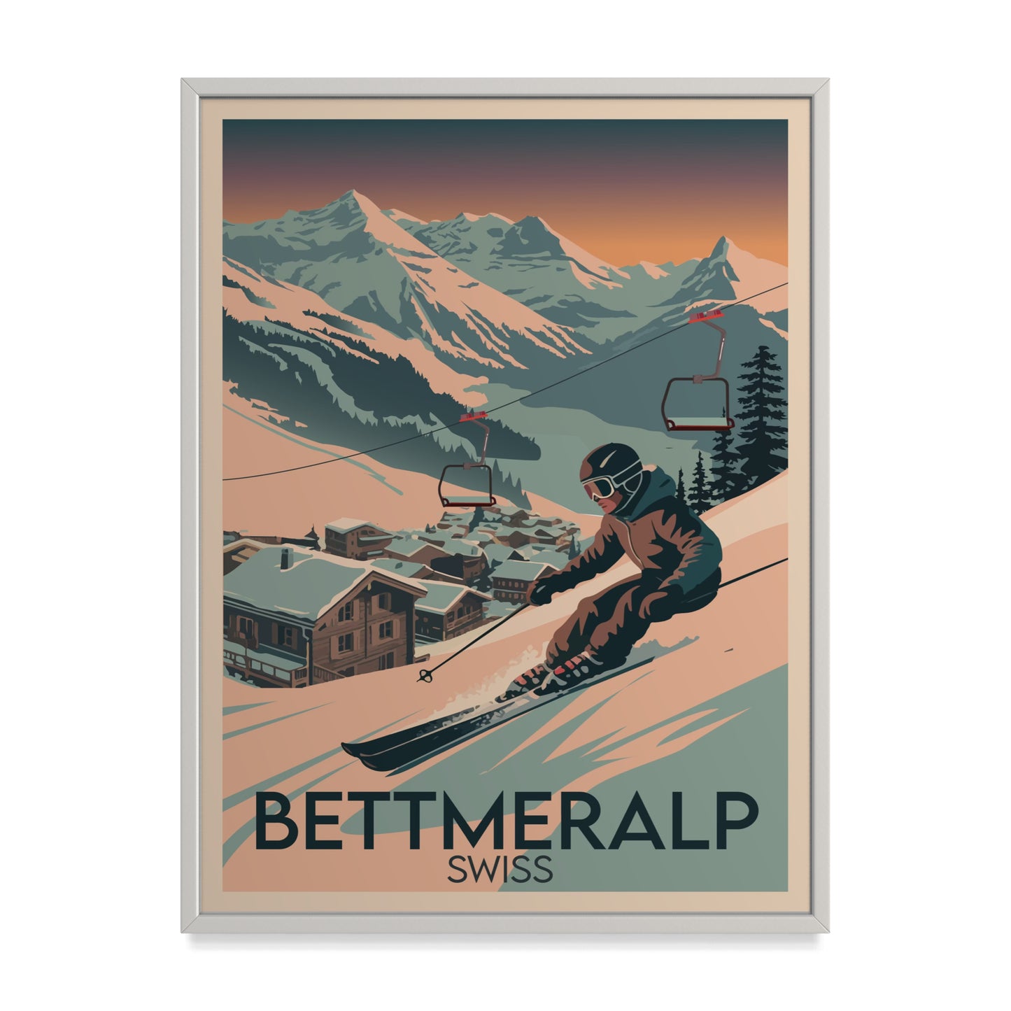 Bettmeralp Schweiz Kunstdruck