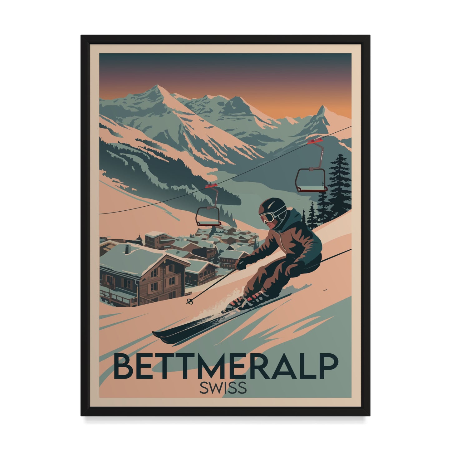 Bettmeralp Schweiz Kunstdruck