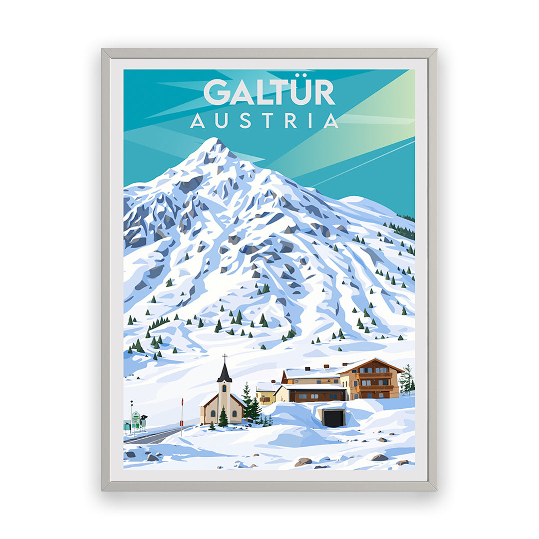 Galtür Österreich Kunstdruck