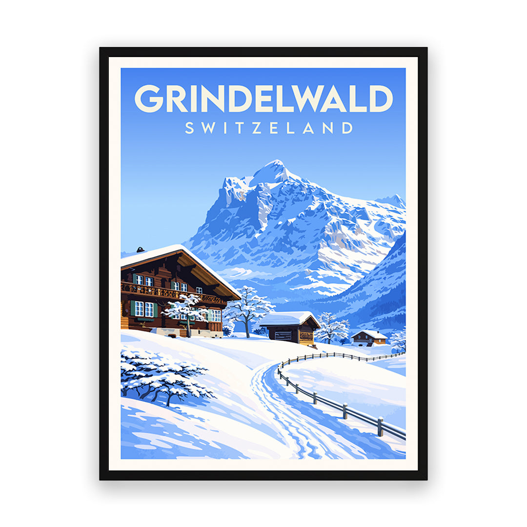 Grindelwald Schweiz Kunstdruck