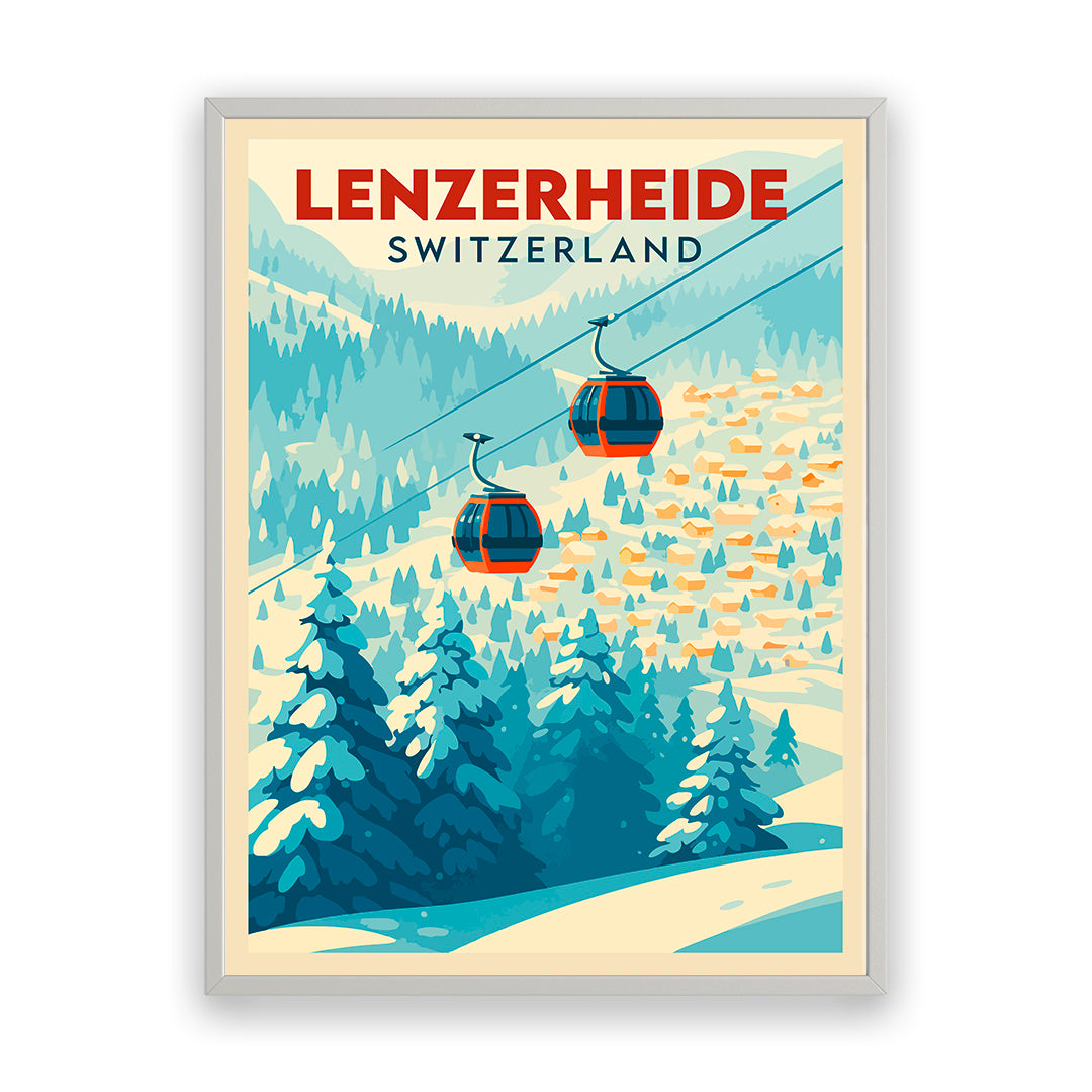 Lenzerheide Schweiz Kunstdruck