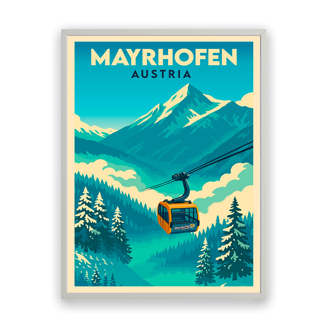 Mayrhofen Österreich Kunstdruck