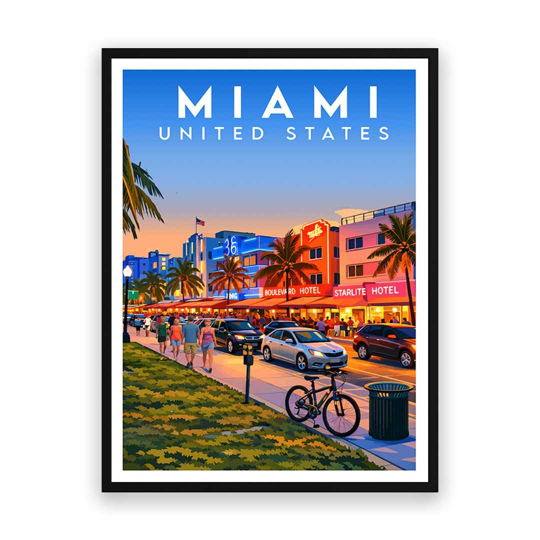 Miami Amerika Kunstdruck
