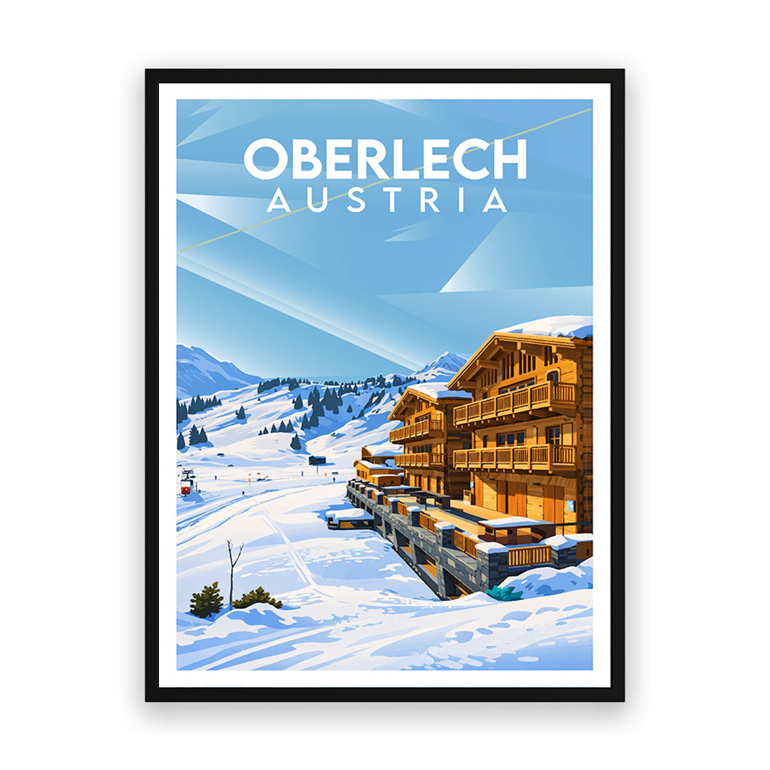 Oberlech Österreich Kunstdruck