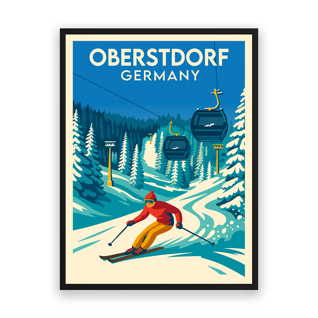 Oberstdorf Deutschland Kunstdruck