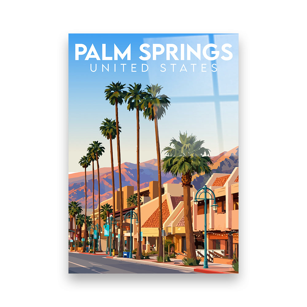 Palm Springs USA Acryldruck
