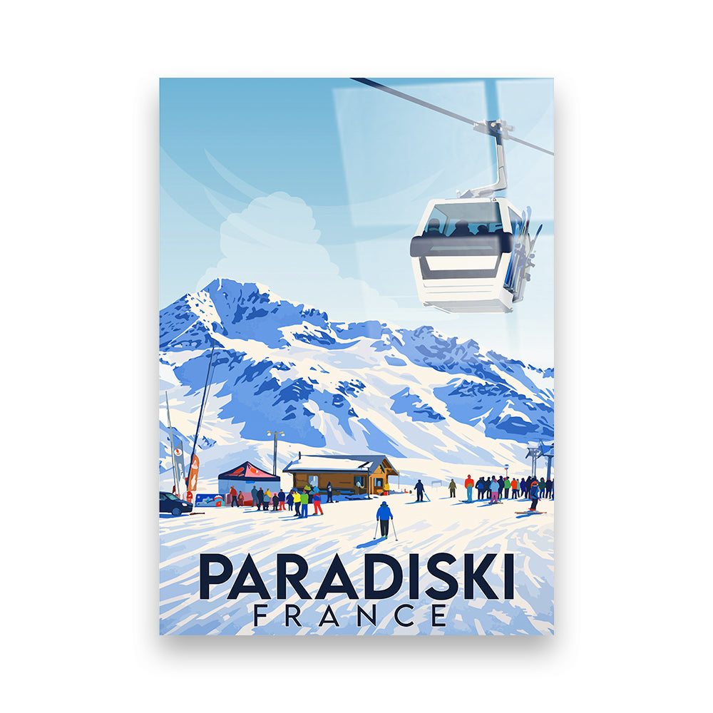 Paradiski Frankreich Acryldruck