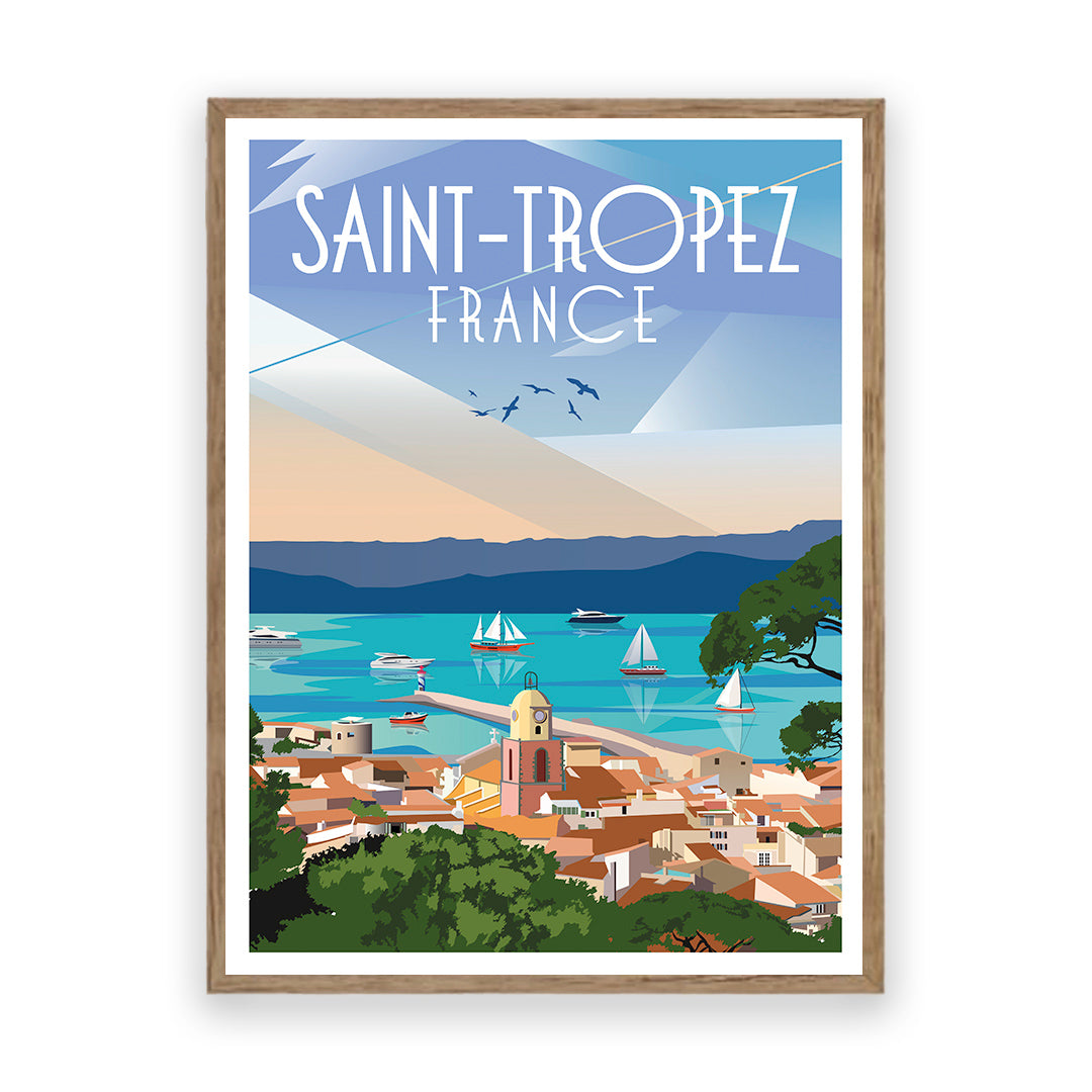Saint-Tropez Frankreich Kunstdruck
