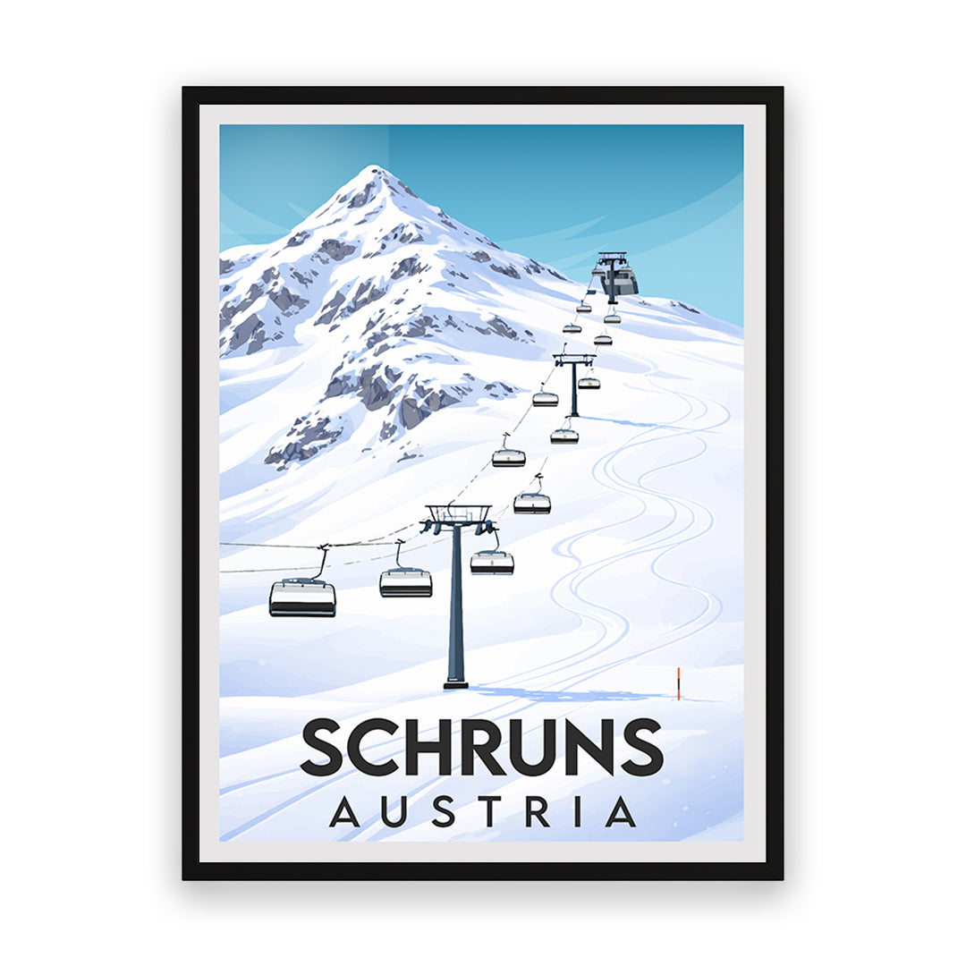 Schruns Österreich Kunstdruck