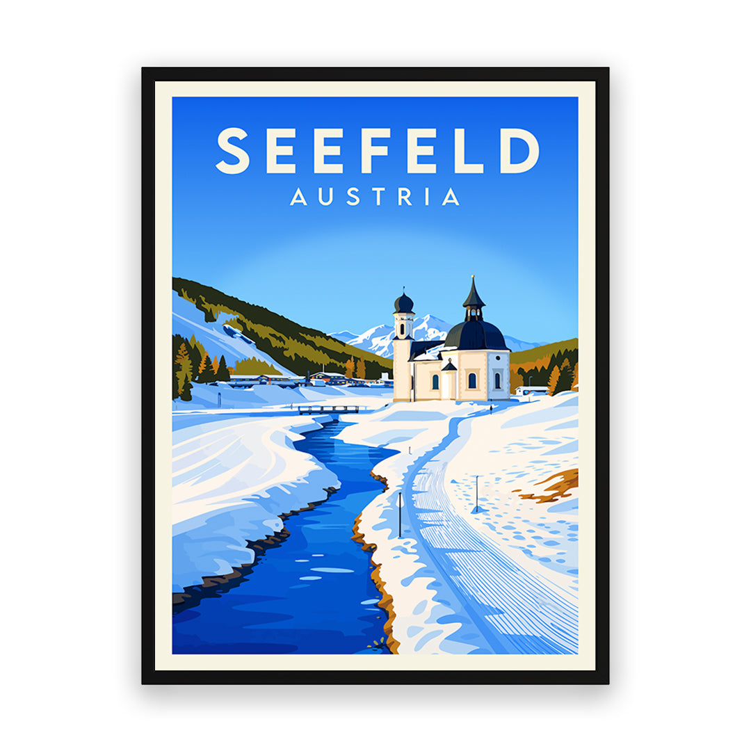 Seefeld Österreich Kunstdruck