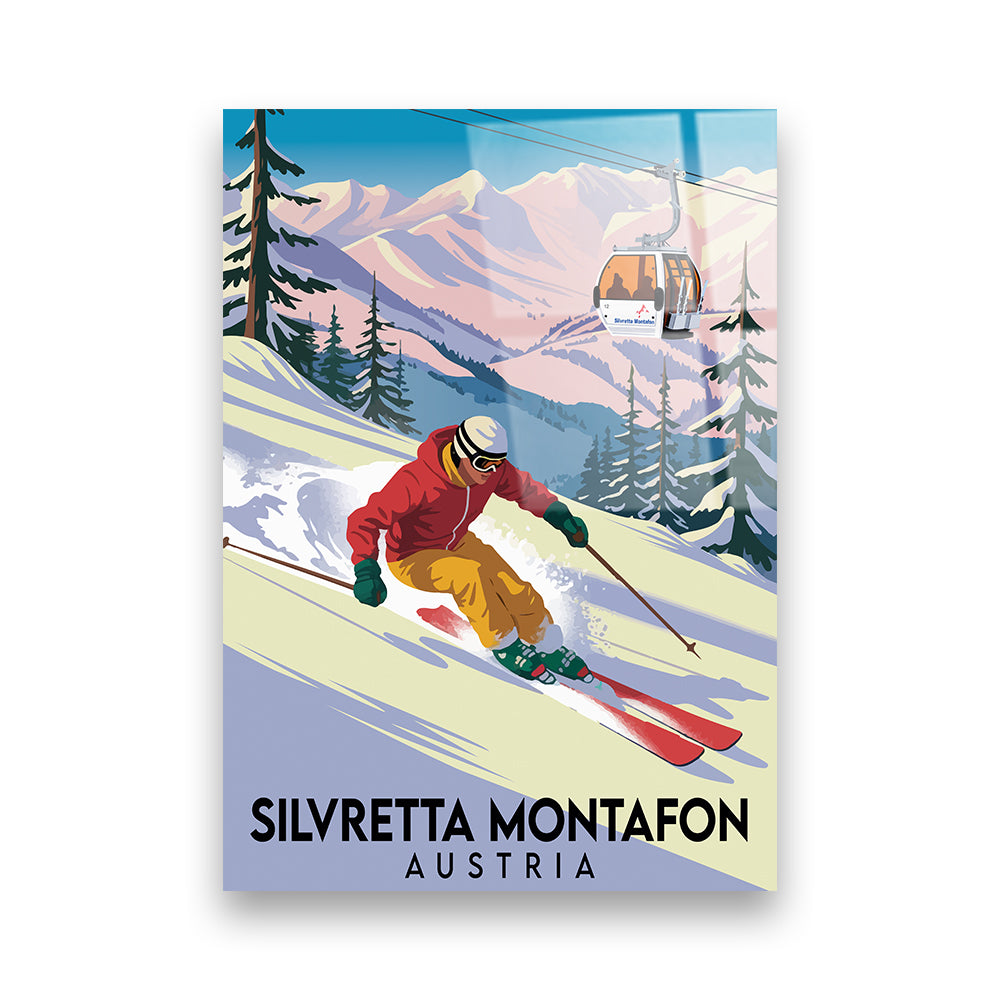 Silvretta Montafon Österreich Acryldruck