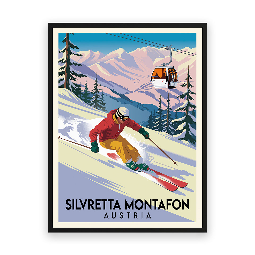 Silvretta Montafon Österreich Kunstdruck