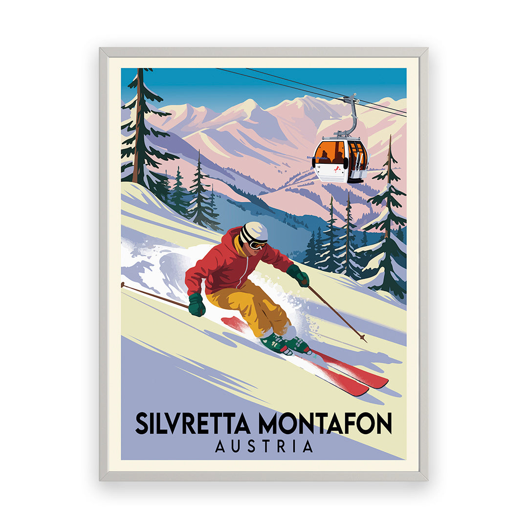 Silvretta Montafon Österreich Kunstdruck
