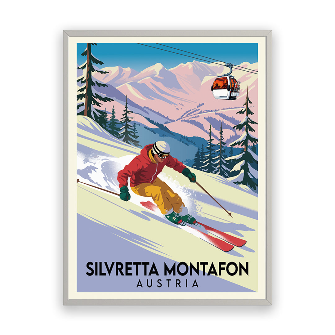 Silvretta Montafon Austria Stampa artistica