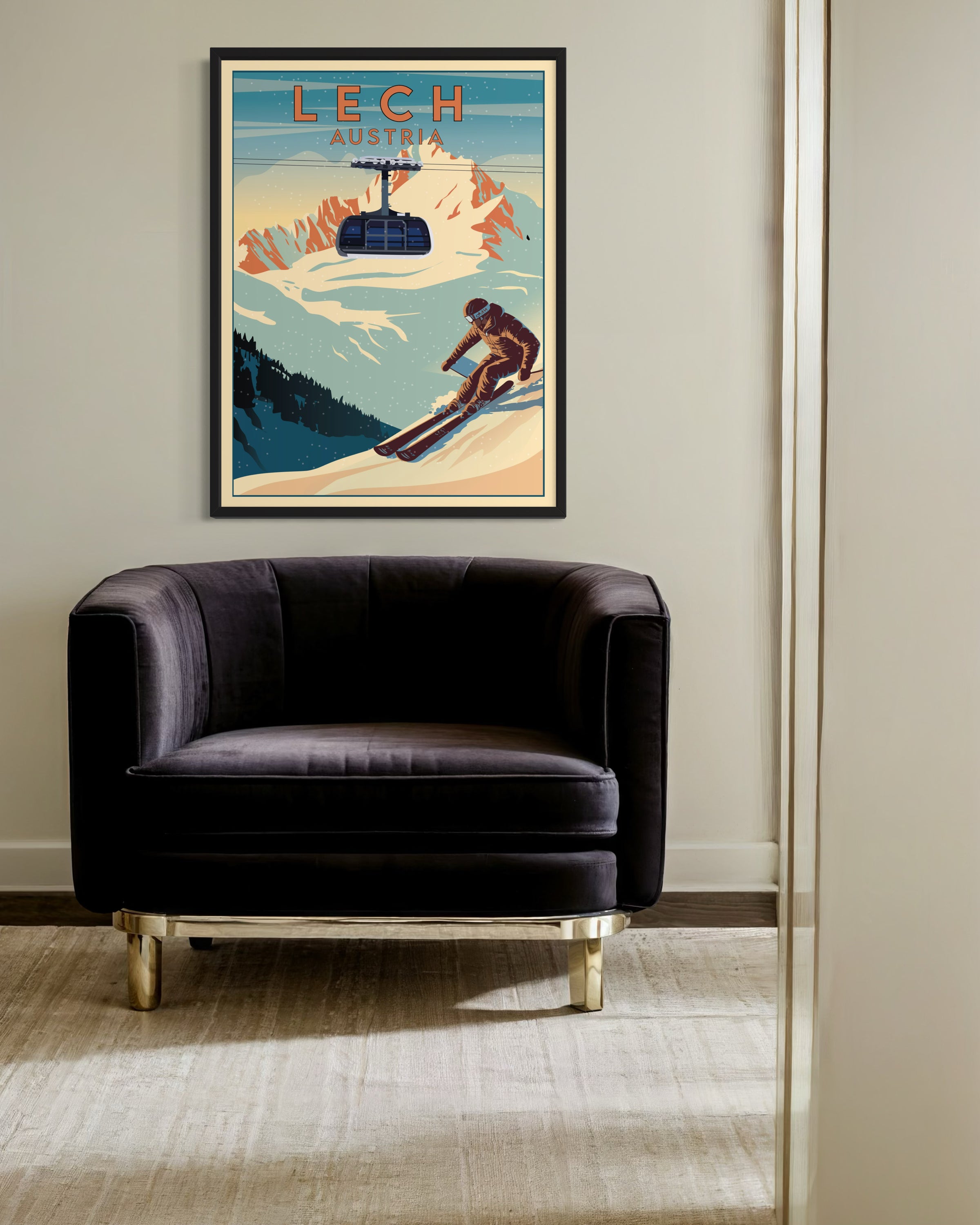 Lech Österreich Kunstdruck