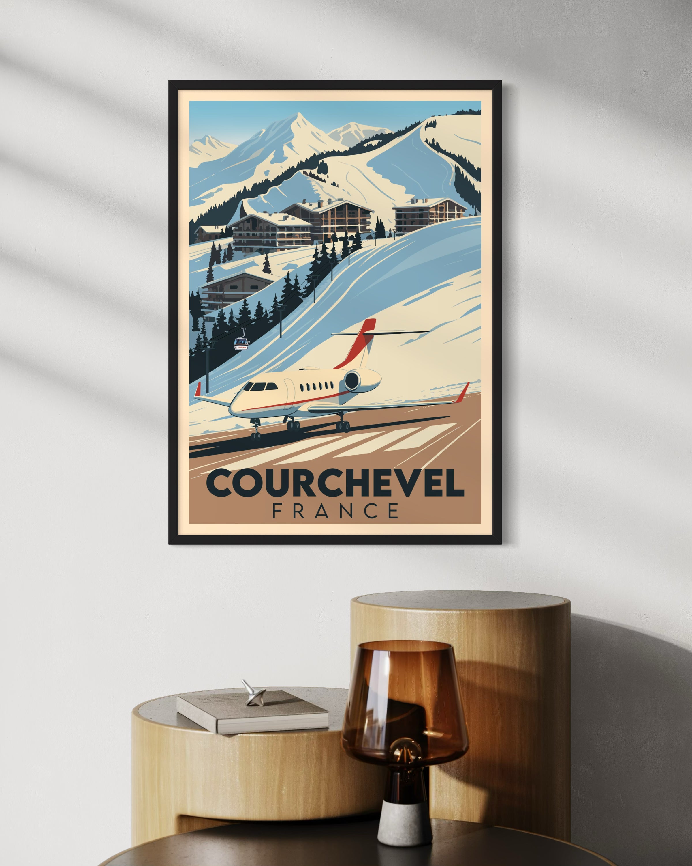 Courchevel Frankreich Kunstdruck