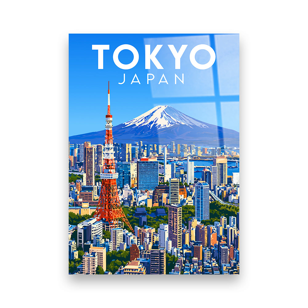 Tokio Japan Acryldruck