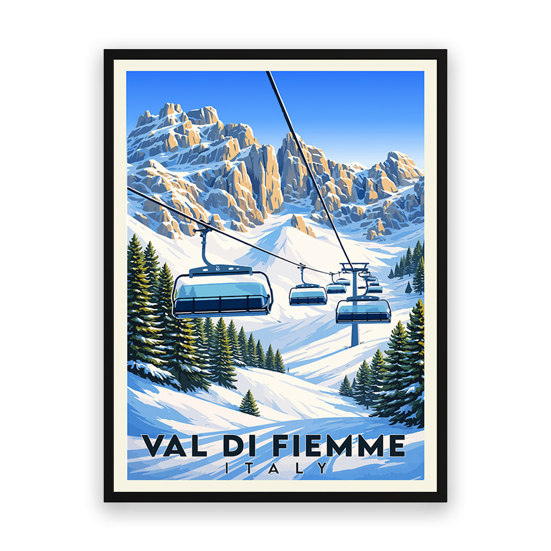 Val di Fiemme Italien Kunstdruck