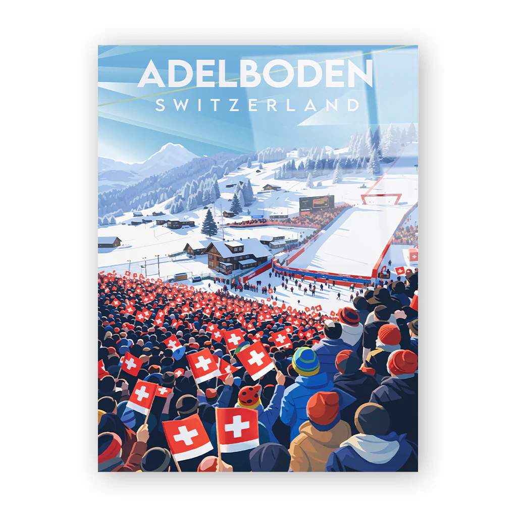 Adelboden Acryl ohne Rahmen