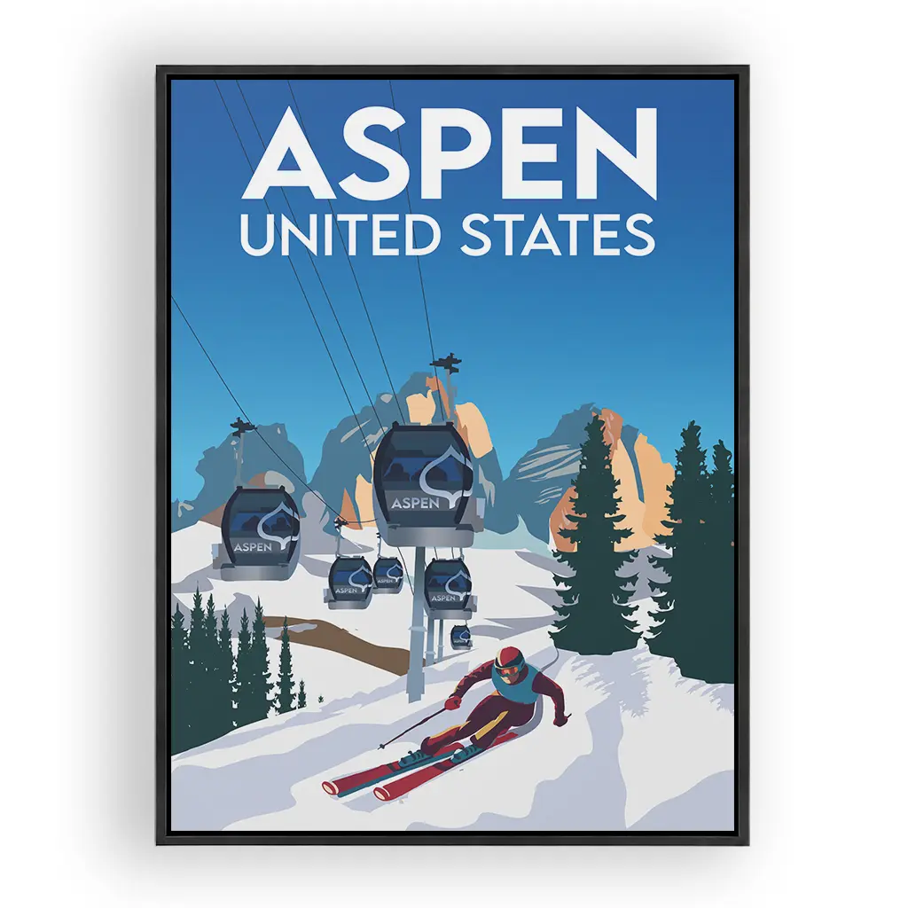 aspen Alu Rahmen Schwarz