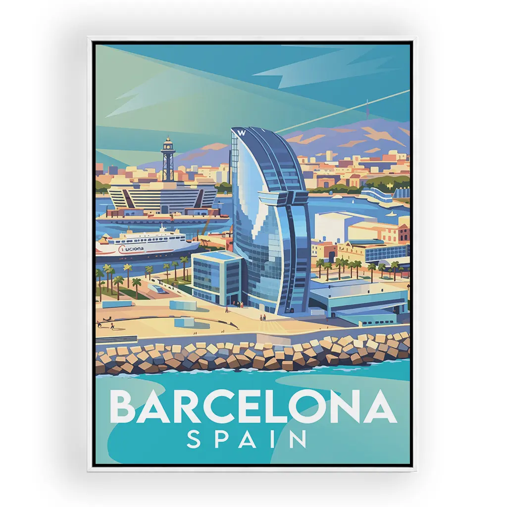 barcelona alu_rahmen_weiss
