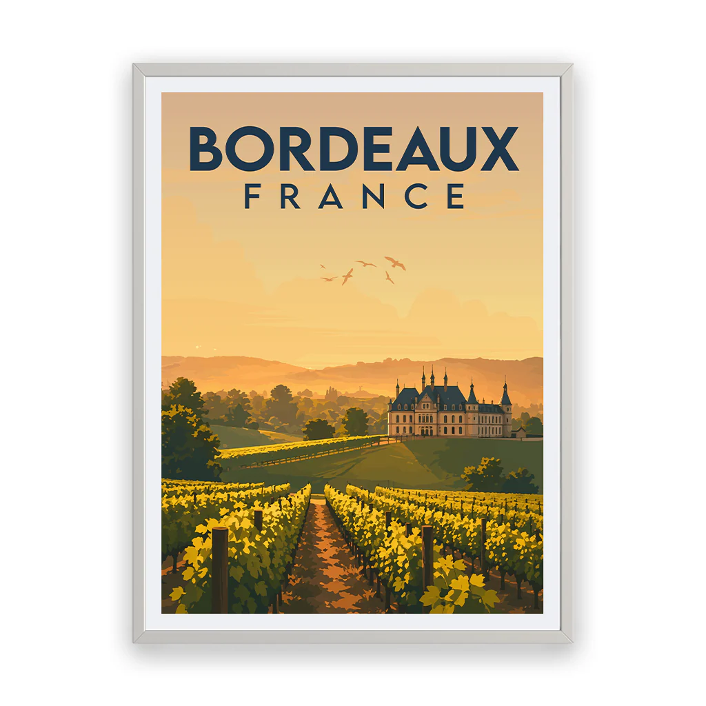 bordeaux poster_rahmen_weiss