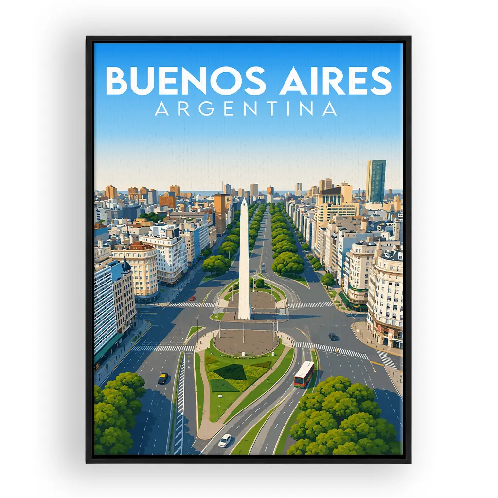 buenos-aires leinwand_rahmen_schwarz