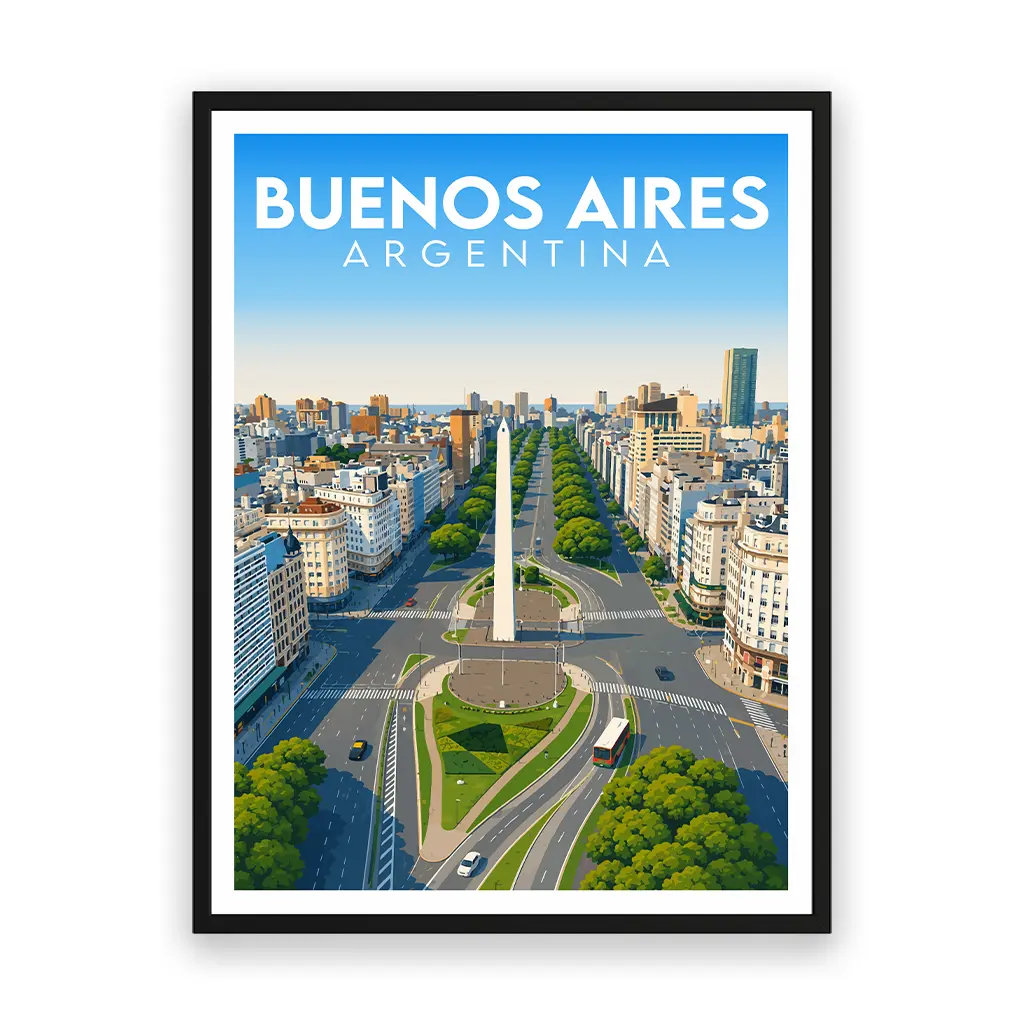 buenos-aires poster_rahmen_schwarz