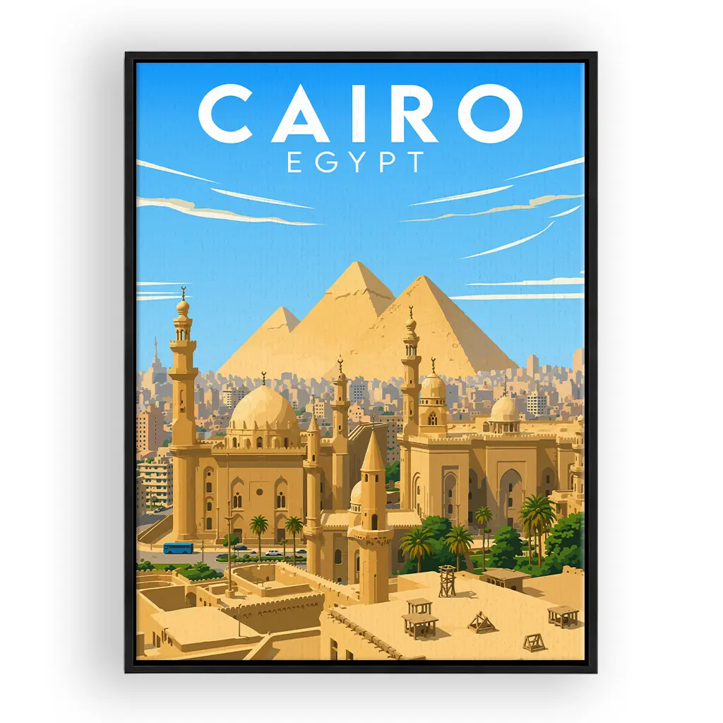 cairo leinwand_rahmen_schwarz