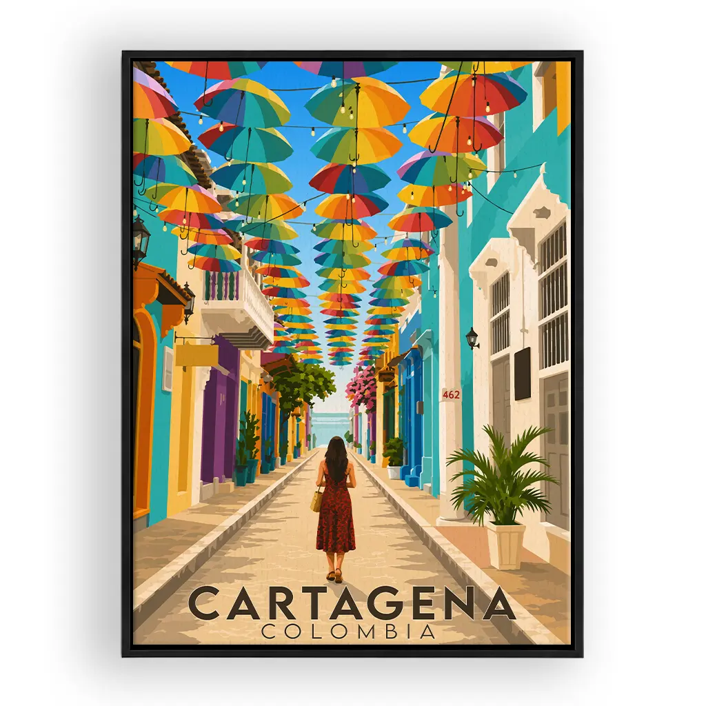 cartagena leinwand_rahmen_schwarz
