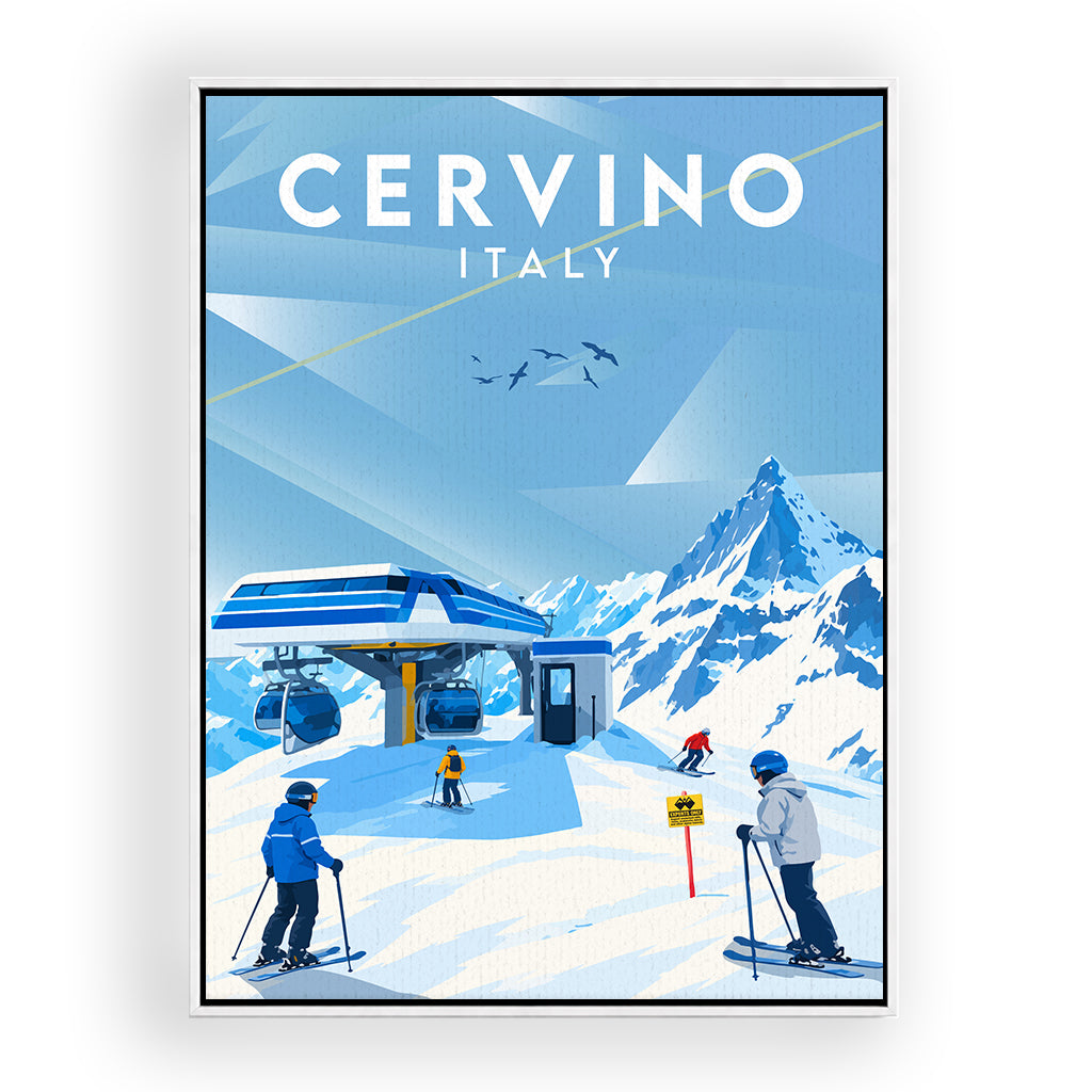 cervino leinwand_rahmen_weiss
