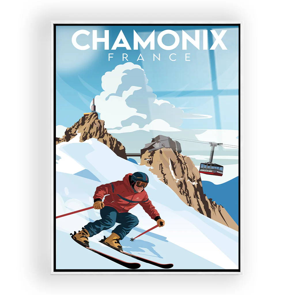 chamonix acryl_rahmen_weiss