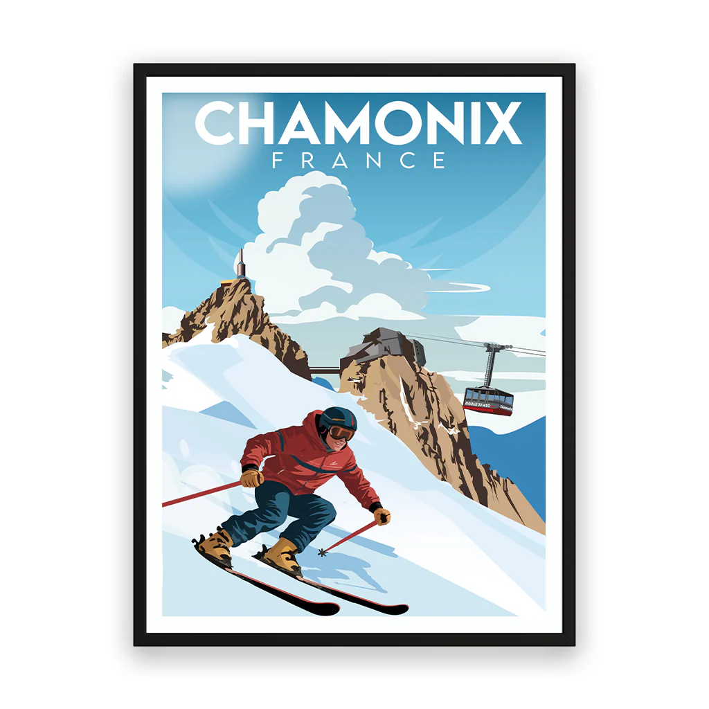 chamonix poster_rahmen_schwarz