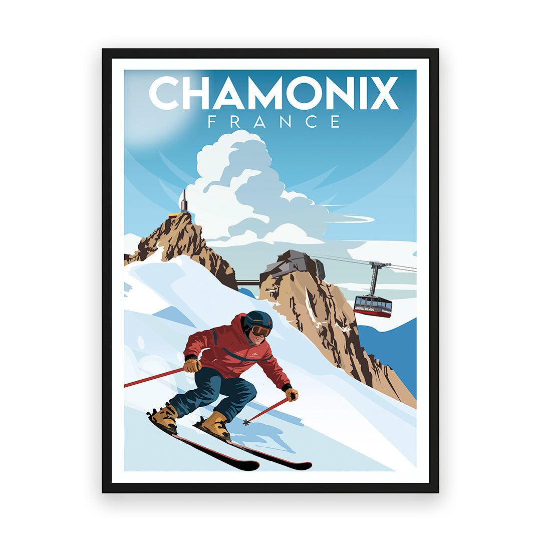 Chamonix Frankreich Kunstdruck