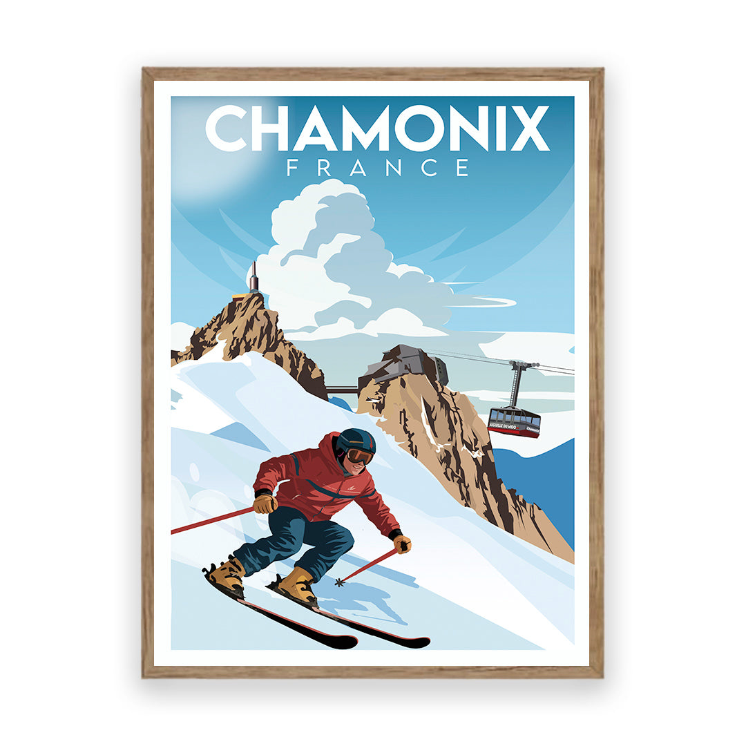 Chamonix Frankreich Kunstdruck