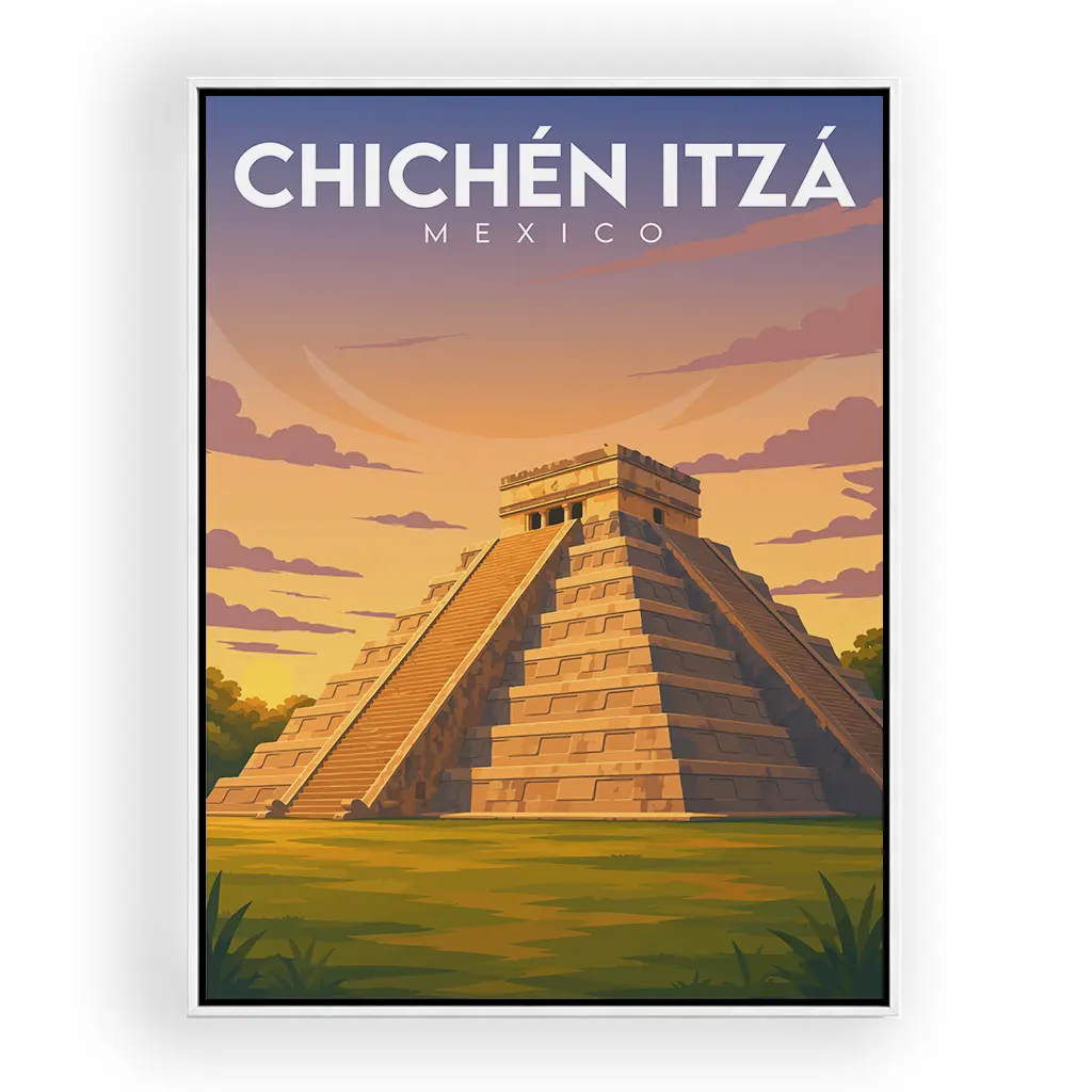 chichen-itza alu_rahmen_weiss