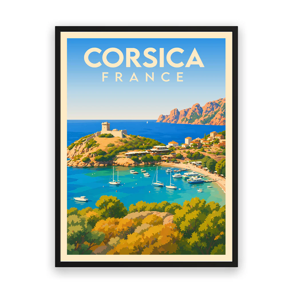 corsica poster_rahmen_schwarz
