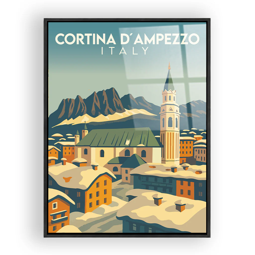 cortina-dampezzo acryl_rahmen_schwarz
